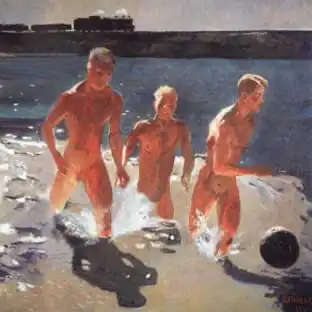 Nudité et naturisme de l'esprit - deineka hommes nus deineka hommes nus