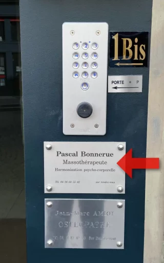 Pour entrer, appuyez sur "P"