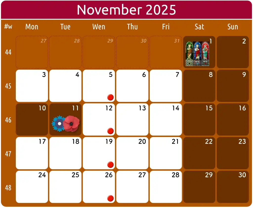 calendrier 1024 2511 en